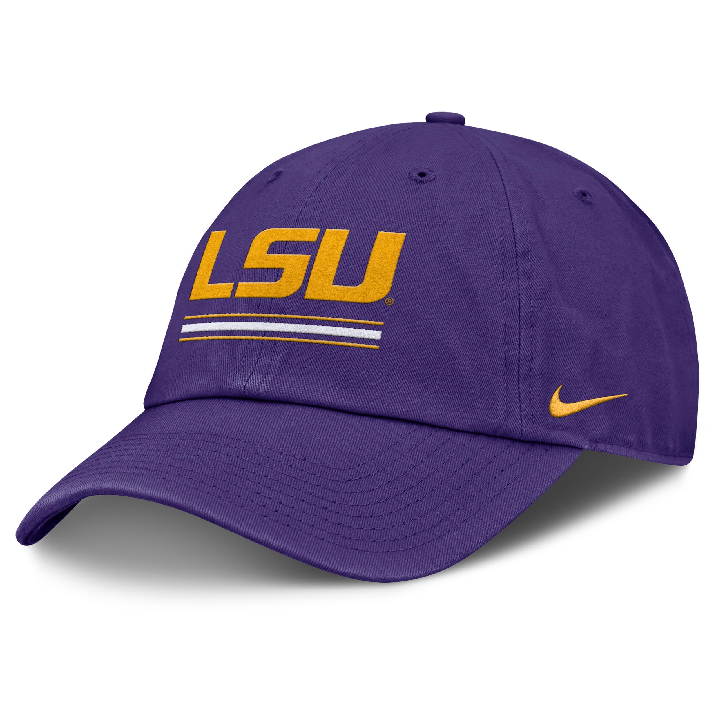 LSU Primetime Campus Club Nike Mens College Adjustable Hat | NC0151LLSN-2GH Product Image
