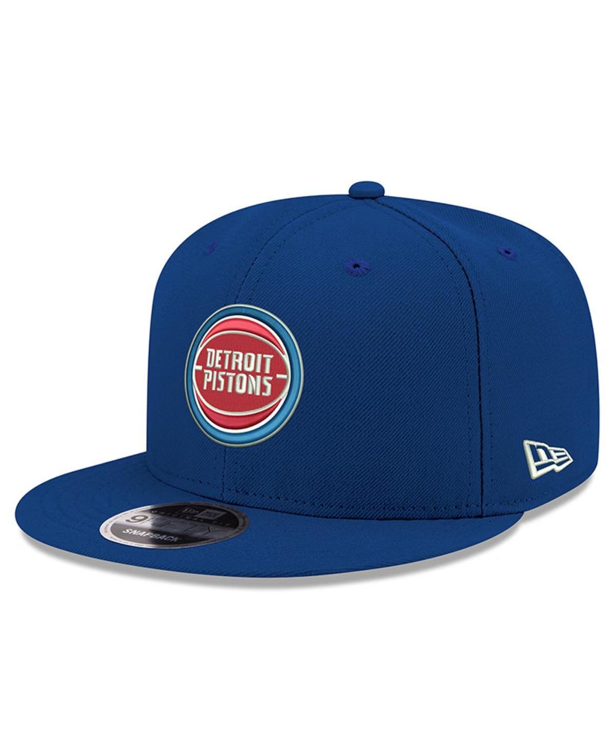 Mens New Era Royal Detroit Pistons Official Team Color 9FIFTY Snapback Hat Product Image