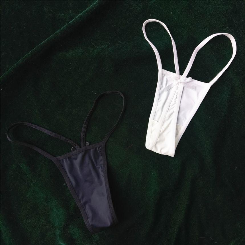 Plain Bow G-String Product Image