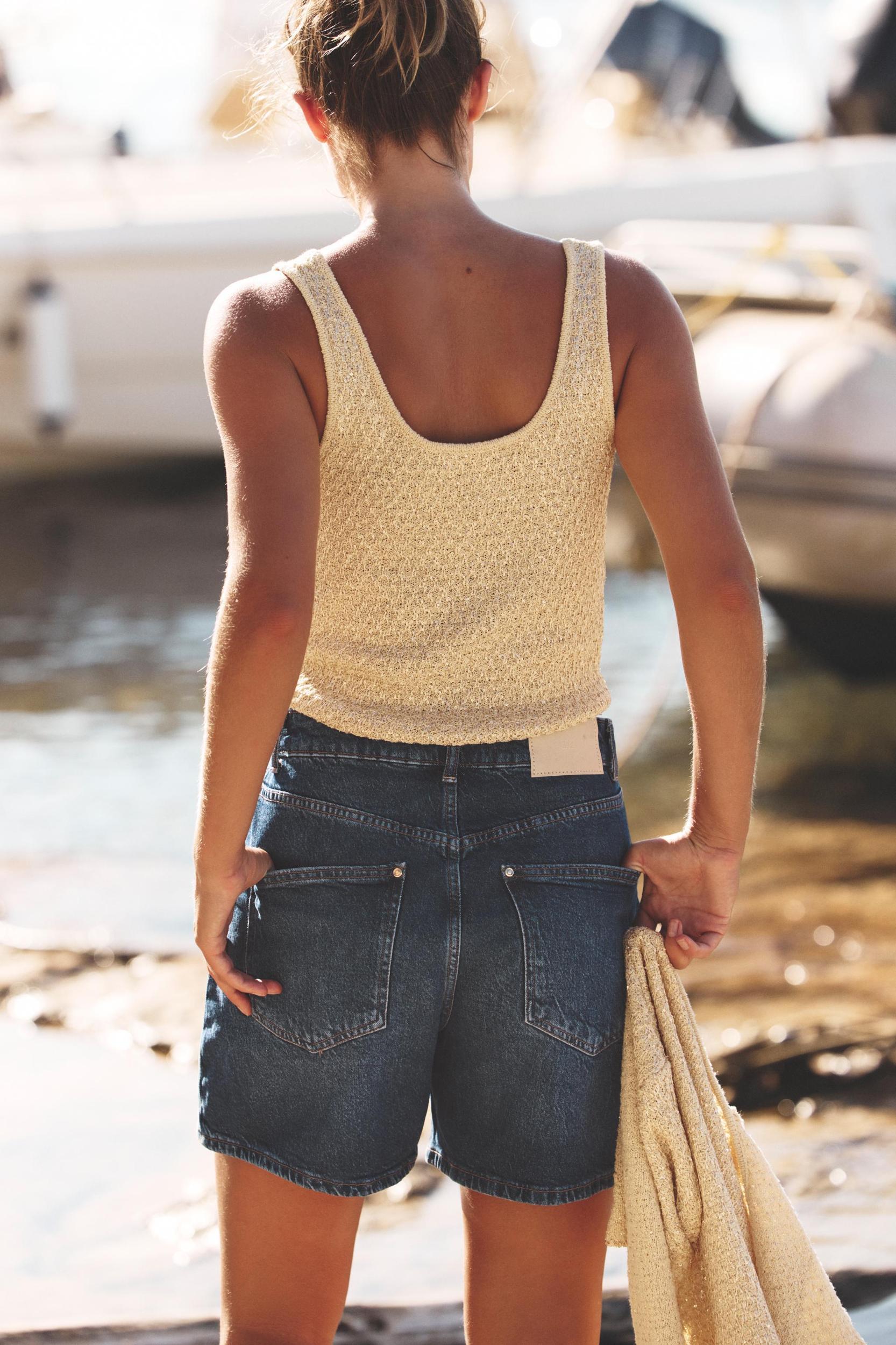 SEQUIN KNIT TOP Product Image