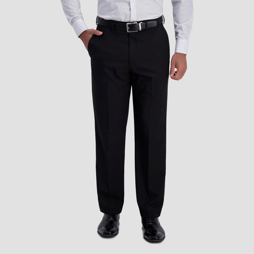 Haggar H26 Mens Stretch Classic Fit Dress Pants - Black 36x30 Product Image