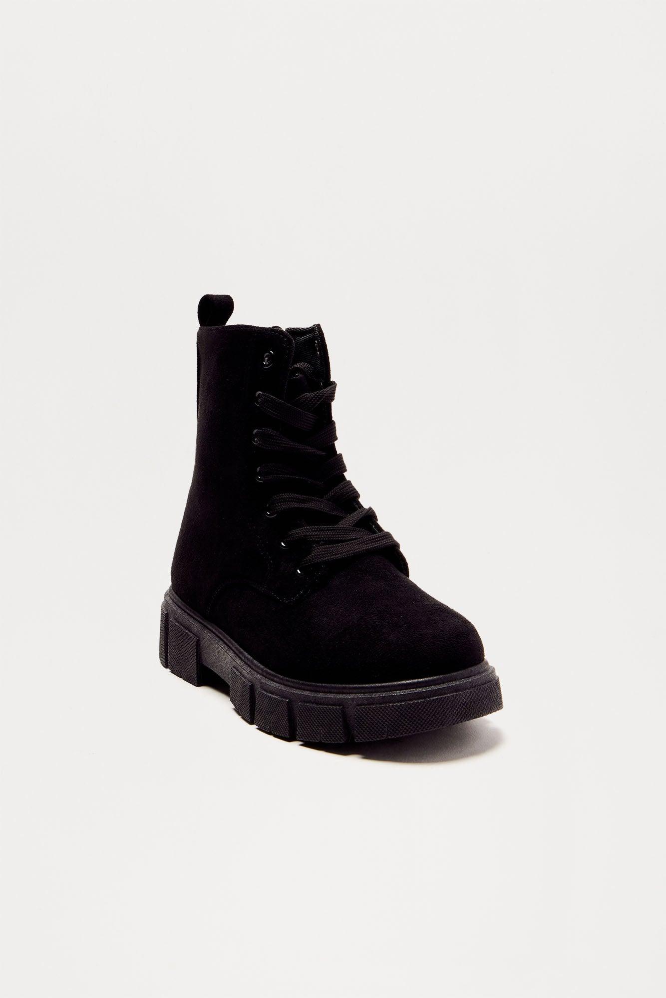 Caryn Combat Boots - Black Product Image