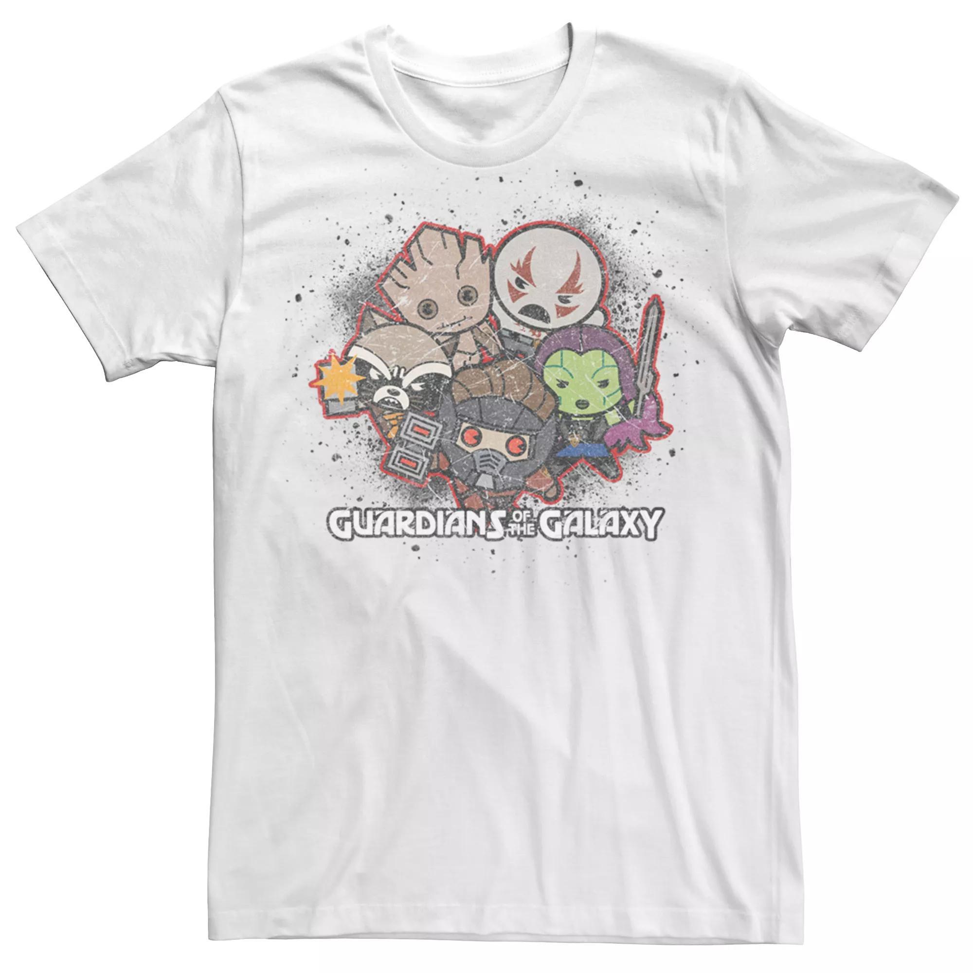 Men's Marvel Guardians of the Galaxy Kawaii Art Collection Graphic Tee,  Product Image