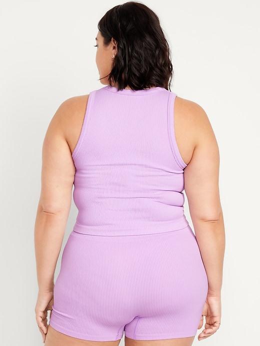 Fitted Seamless Ribbed Tank Top Product Image