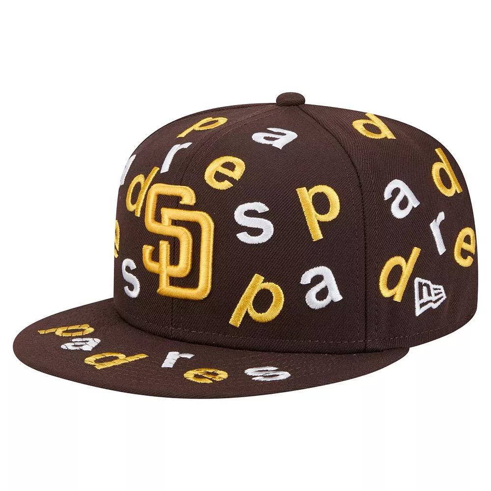 Men's New Era Brown San Diego Padres Team Confetti 59FIFTY Fitted Hat,  Product Image