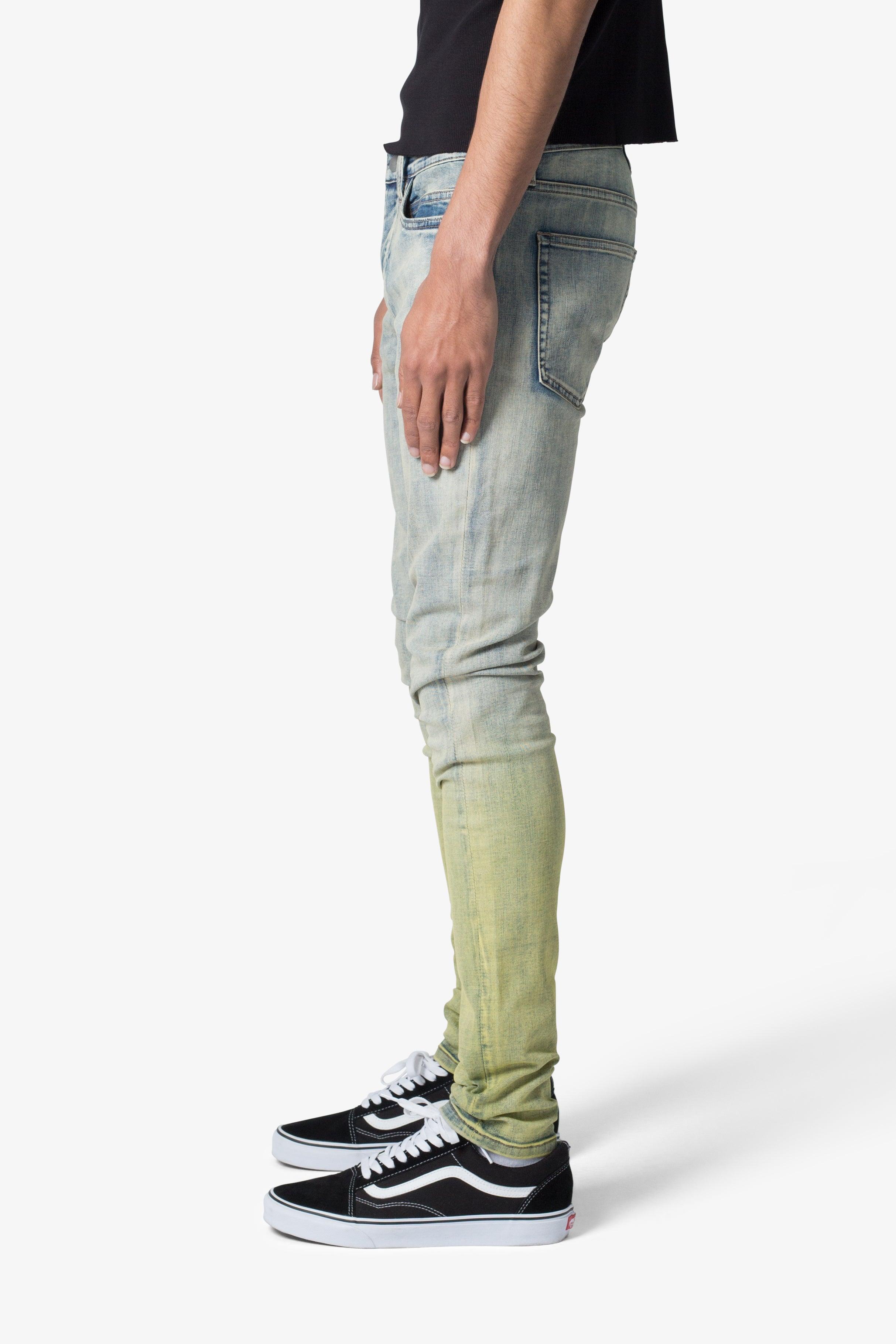 X637 Gradient Skinny Denim - Vintage Blue/Green Product Image