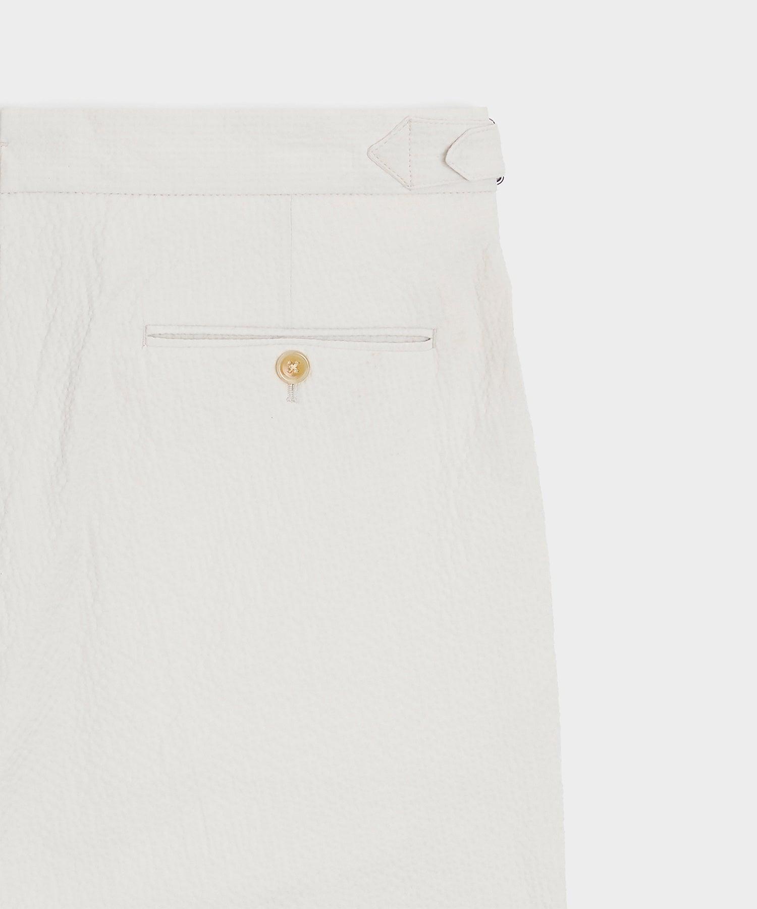 Italian Seersucker Side Tab Trouser Product Image