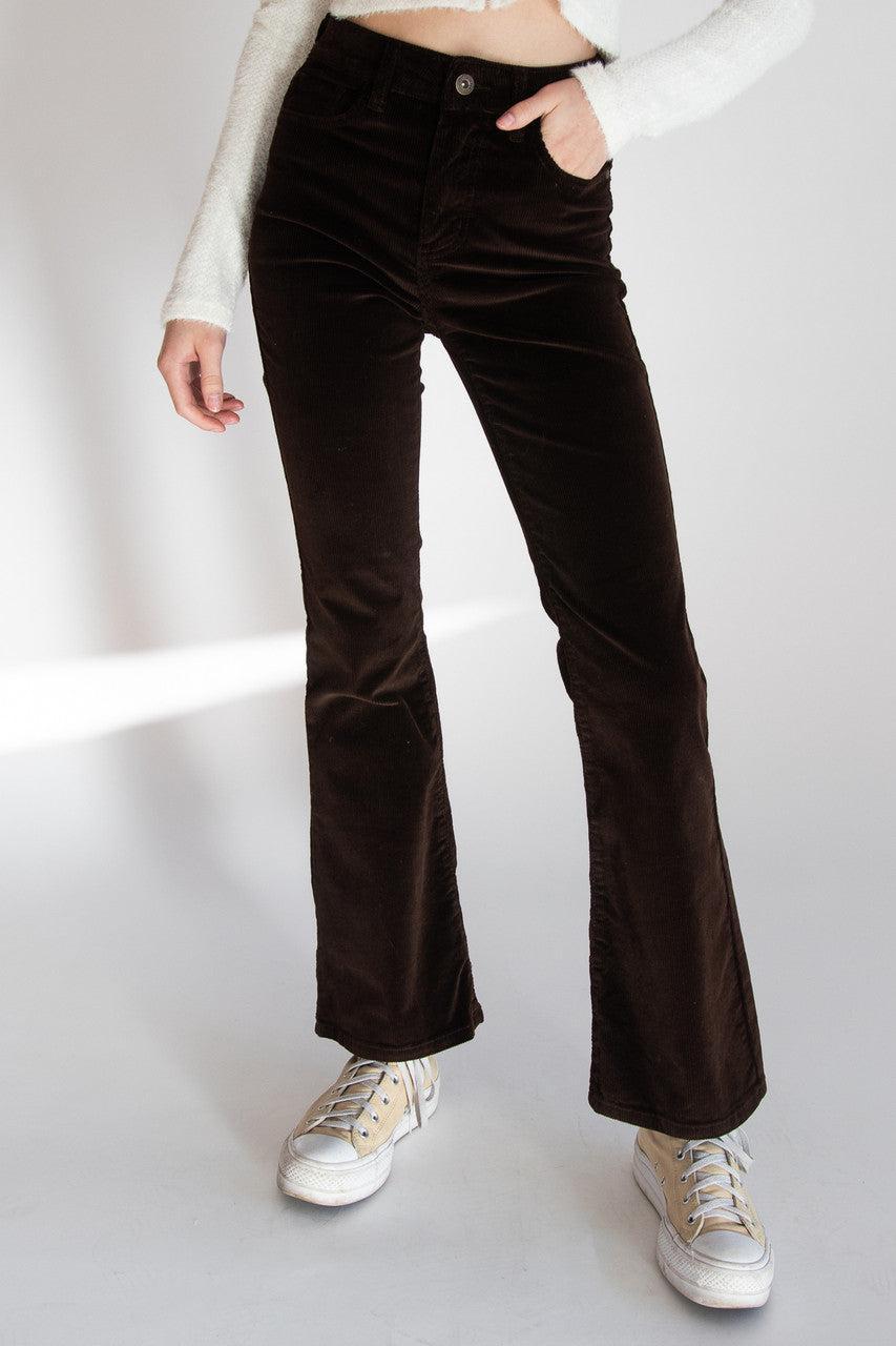 Pocket Applique Corduroy Flares Product Image