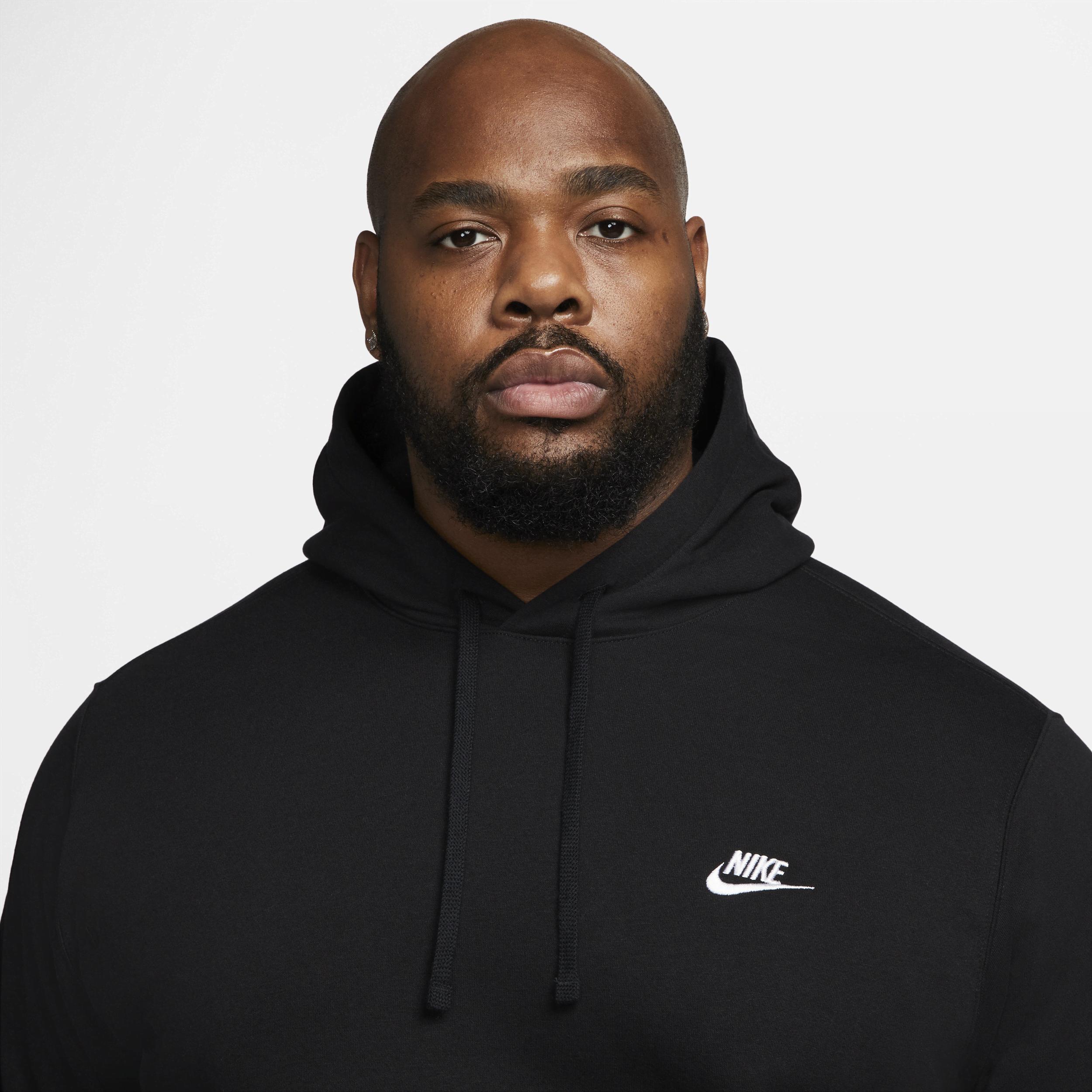 Nike Club Fleece hoodie in black Product Image