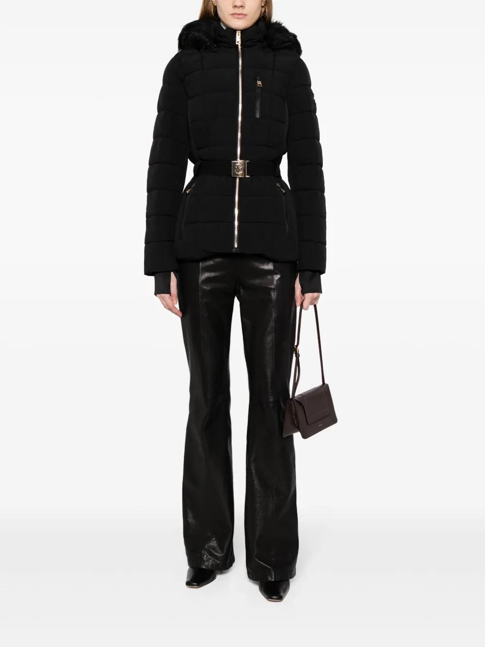 belted puffer coat Product Image