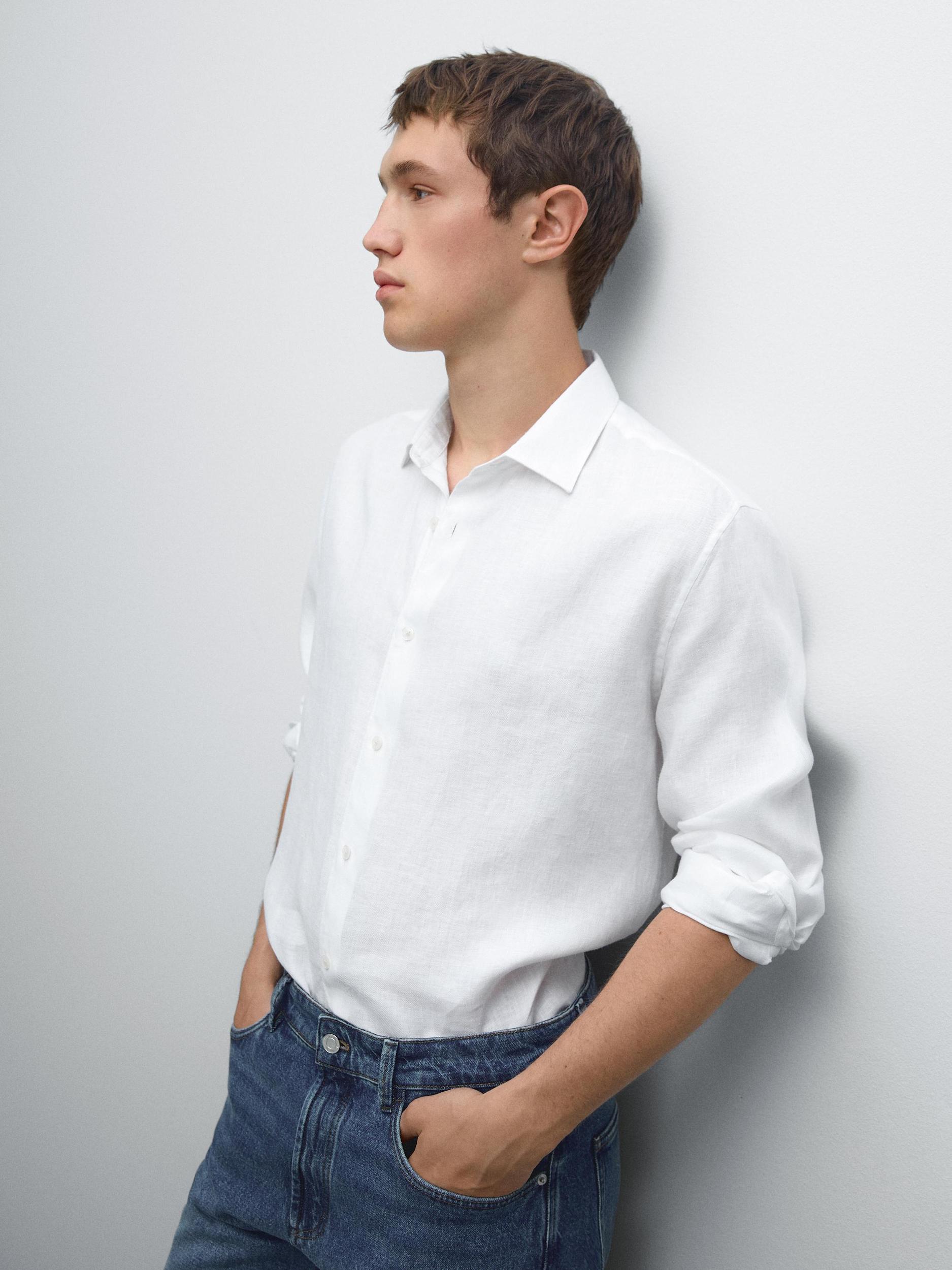 Lightweight regular fit twill shirt Product Image