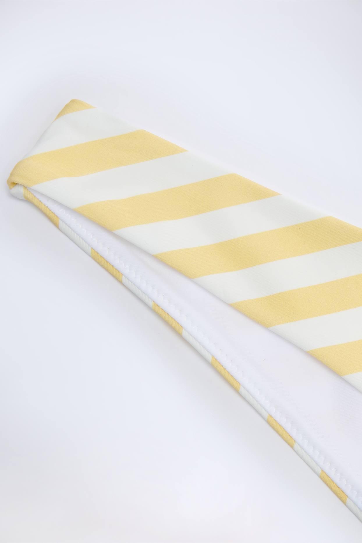 Cheeky Bikini Bottoms in Lemon Yellow Stripe Product Image