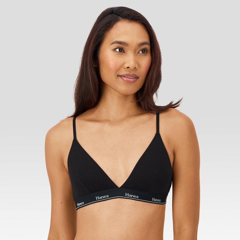 Hanes Originals Women's 2pk Stretch Triangle Bralette MHT102 Product Image