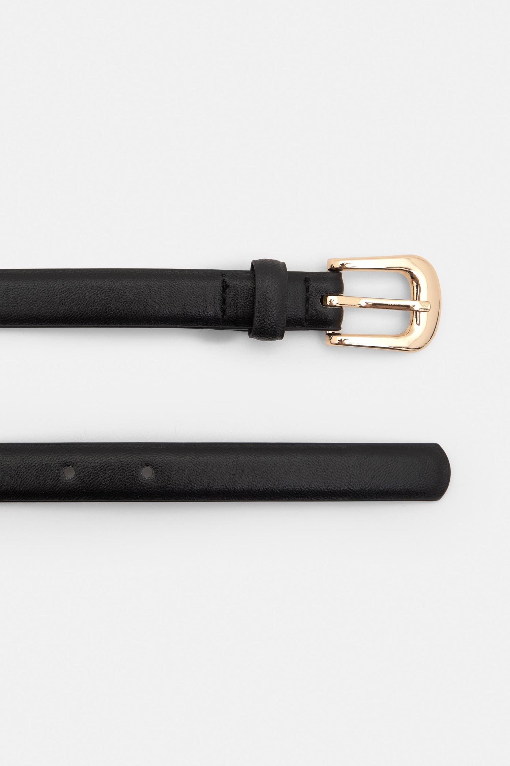 Thin leather effect belt Product Image