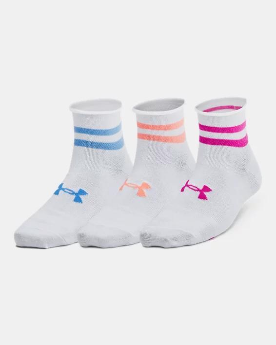 Womens UA Essential 3-Pack Quarter Socks Product Image