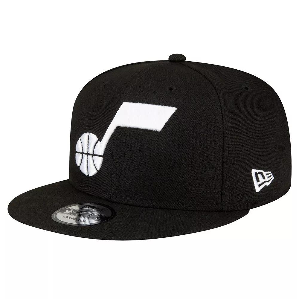 Men's New Era Black Utah Jazz Official Team Color 9FIFTY Snapback Hat, Jaz Black Product Image