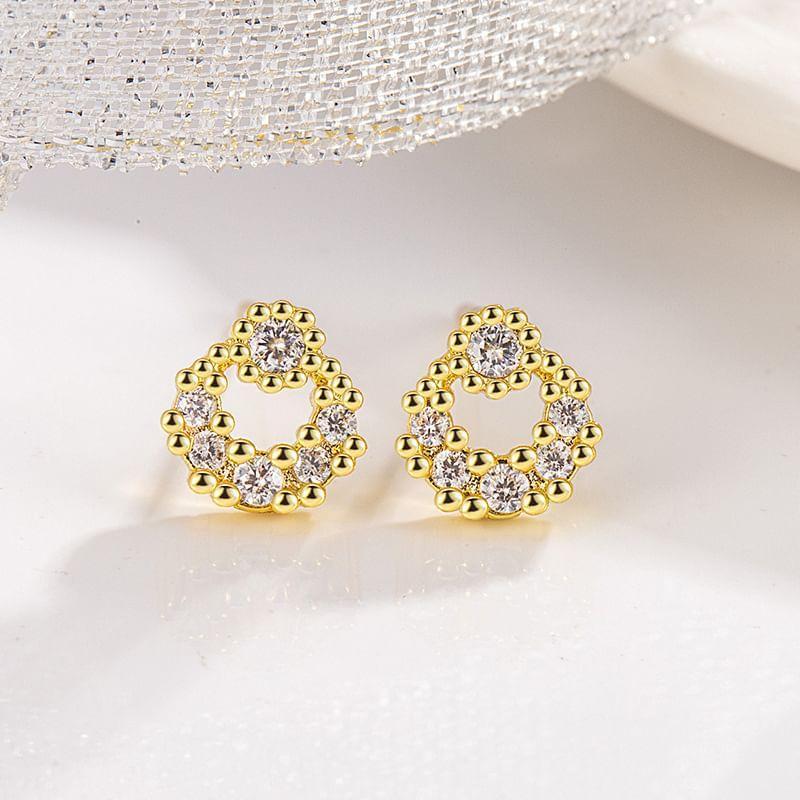 Rhinestone Alloy Stud Earring Product Image