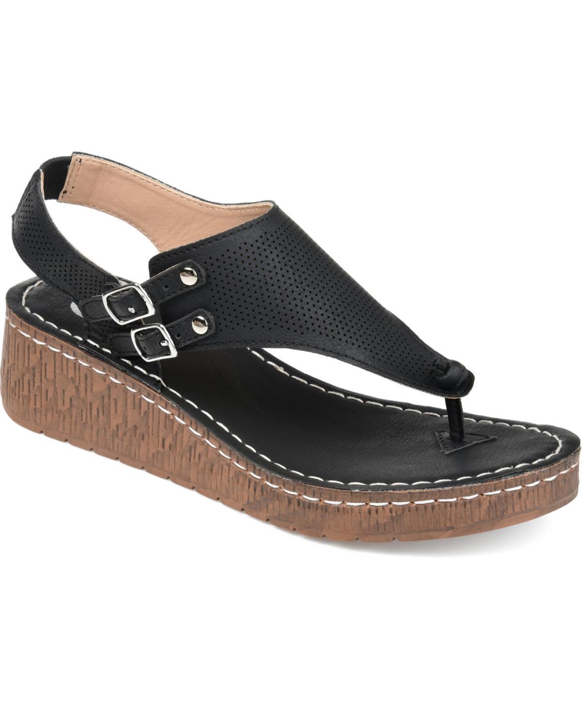 Journee Mckell Womens Wedge Sandals Product Image