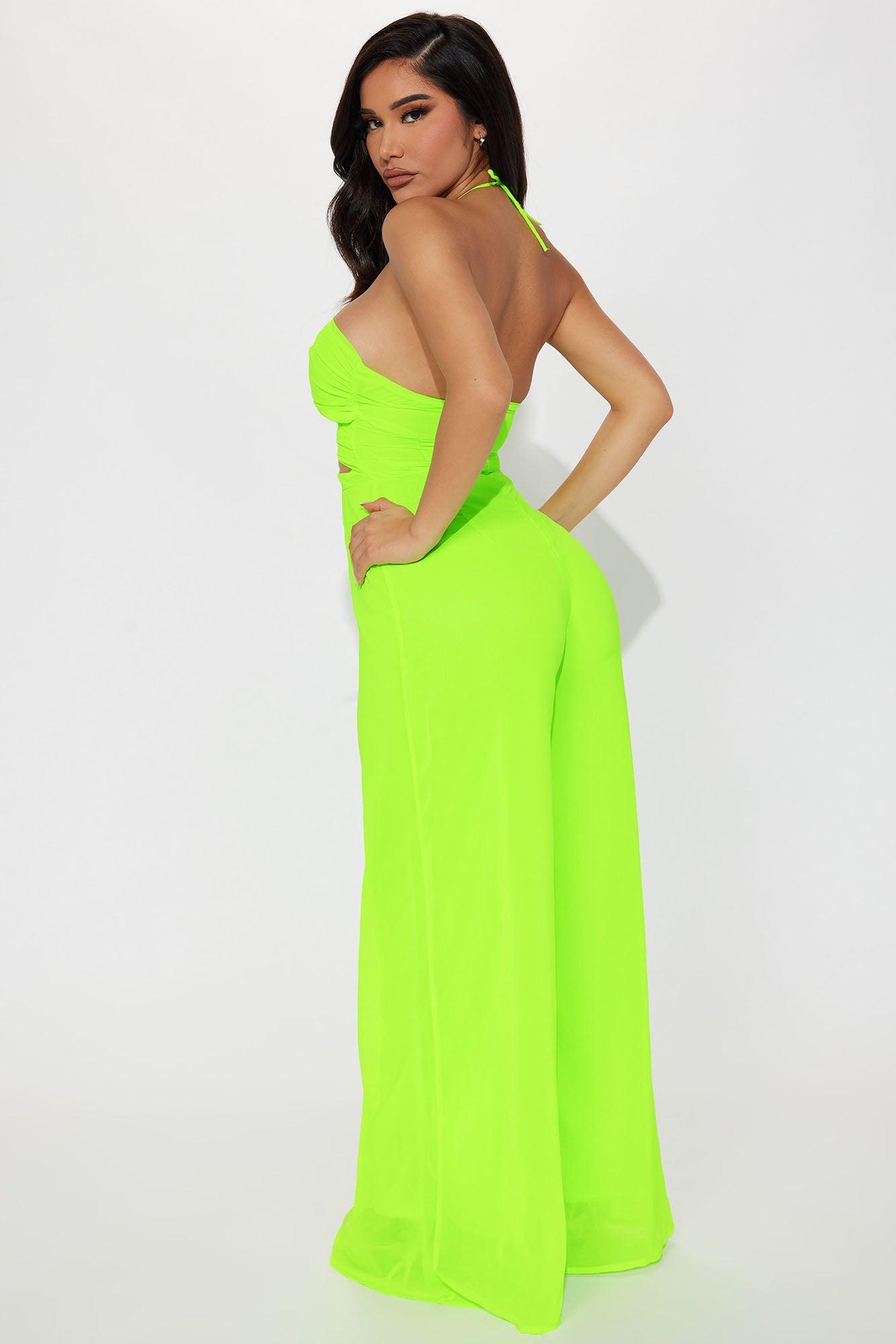 Elia Jumpsuit -Lime Product Image