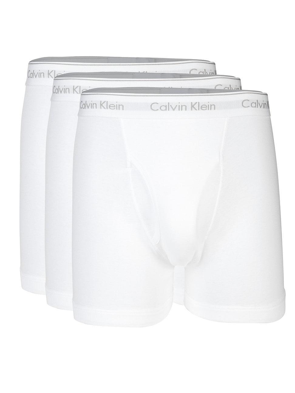 Men's Calvin Klein 3-Pack Cotton Classics Boxer Briefs, Size: XL, White Product Image