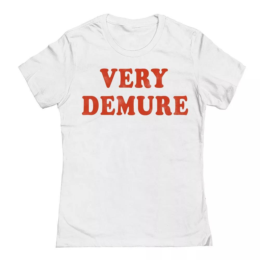 Junior's Grayson Threads The Label Very Demure Text Graphic Tee, Girl's,  Product Image