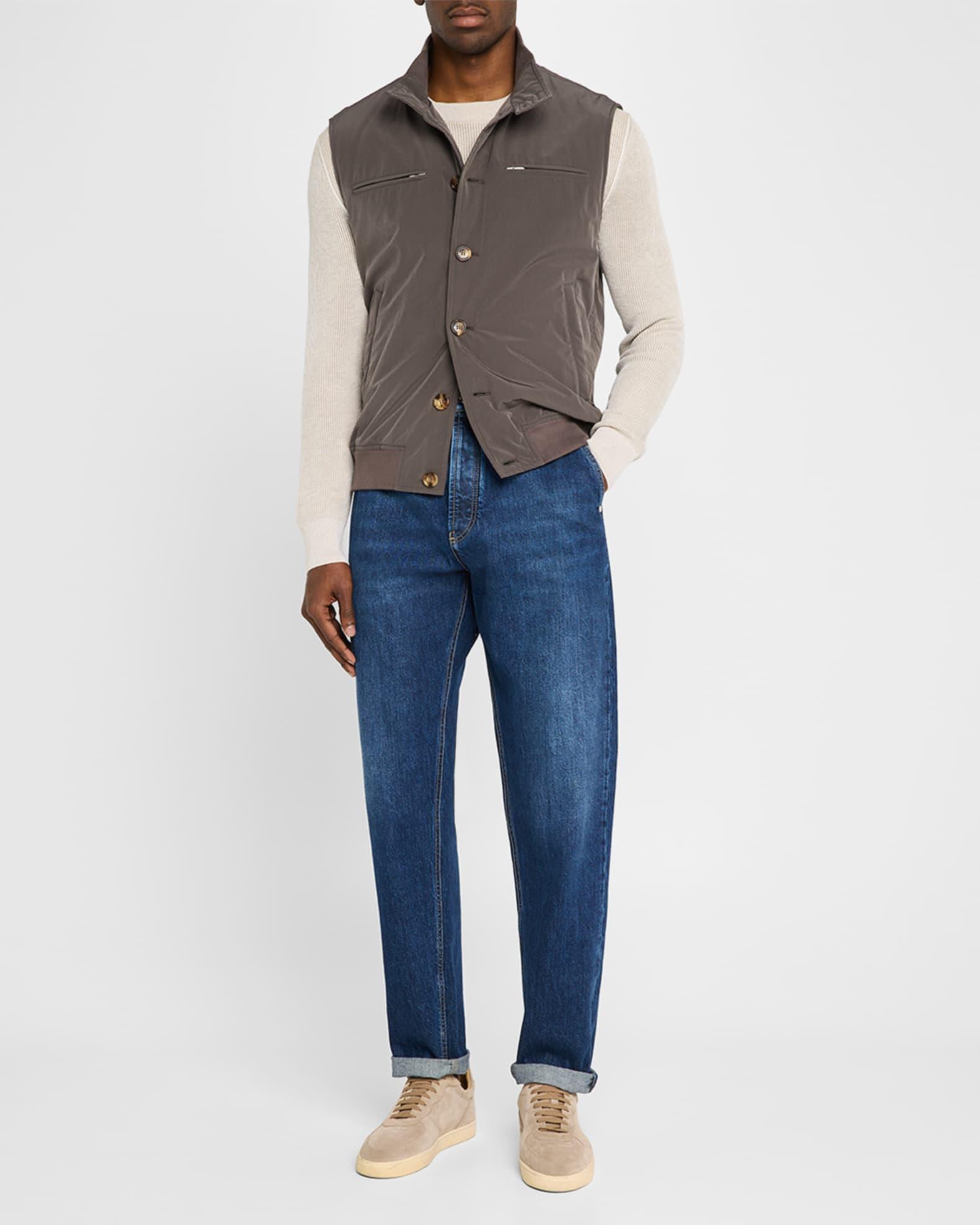 Men's Button-Front Bomber Vest Product Image