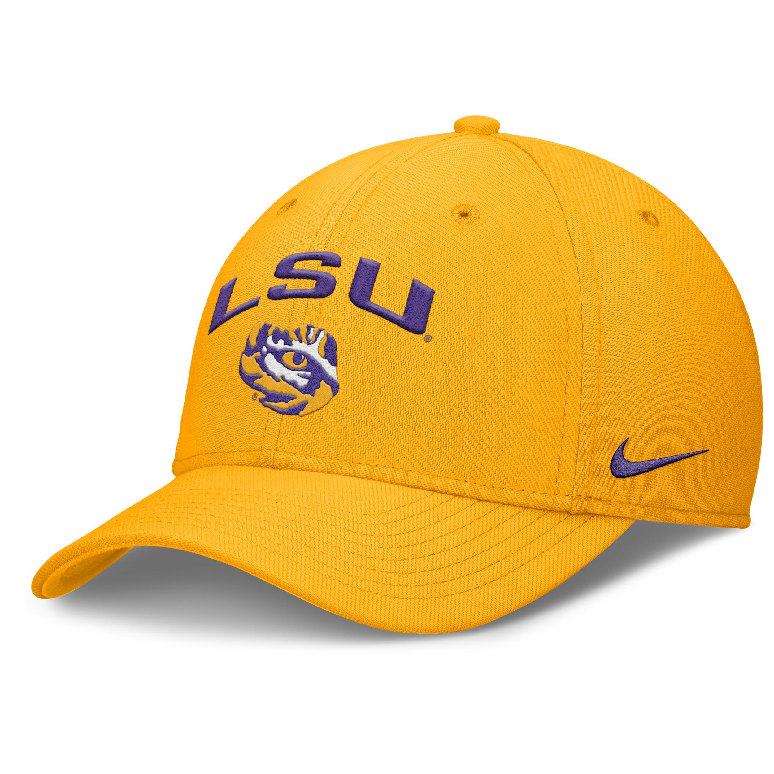 LSU On-Field Rise Swoosh Nike Men's Dri-FIT College Hat Product Image