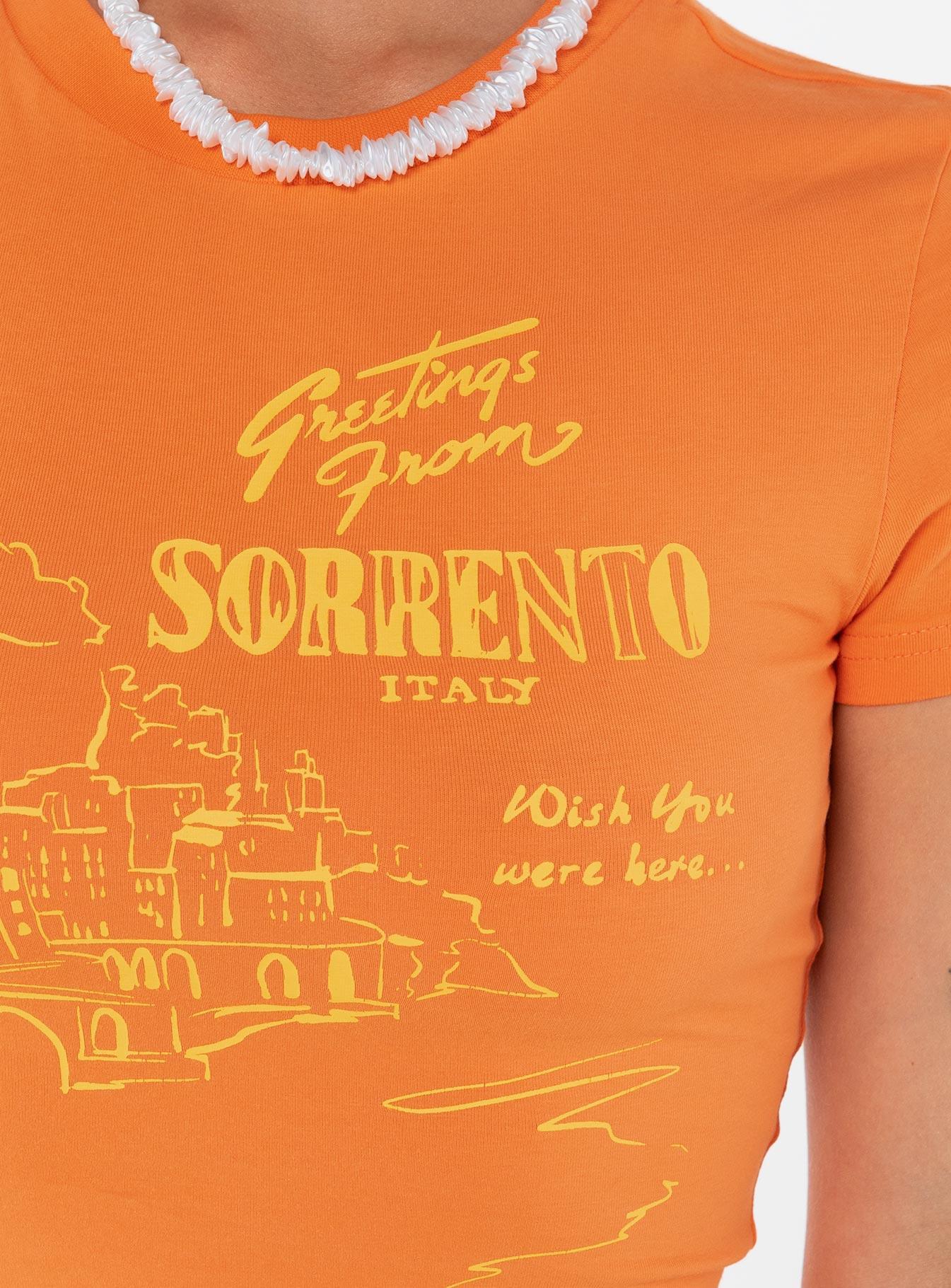 See You In Sorrento Graphic Tee Orange Product Image