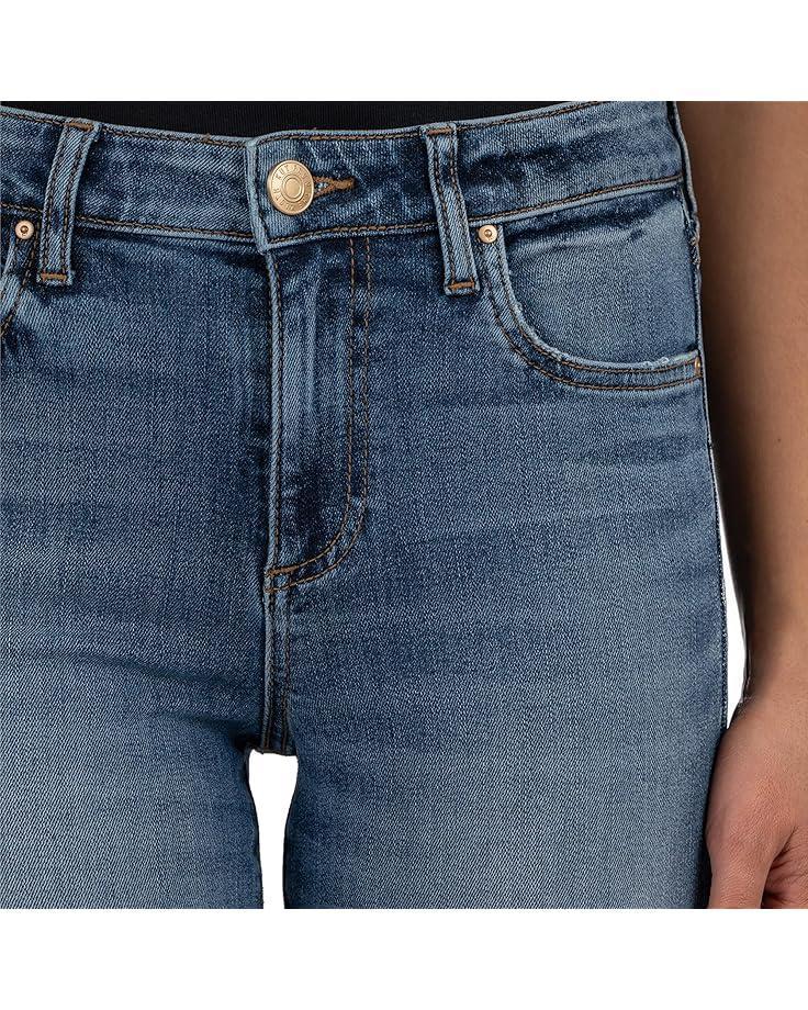 Kelsey High-Rise Ankle Wide Hem Side Bottom Inset In Defend Product Image