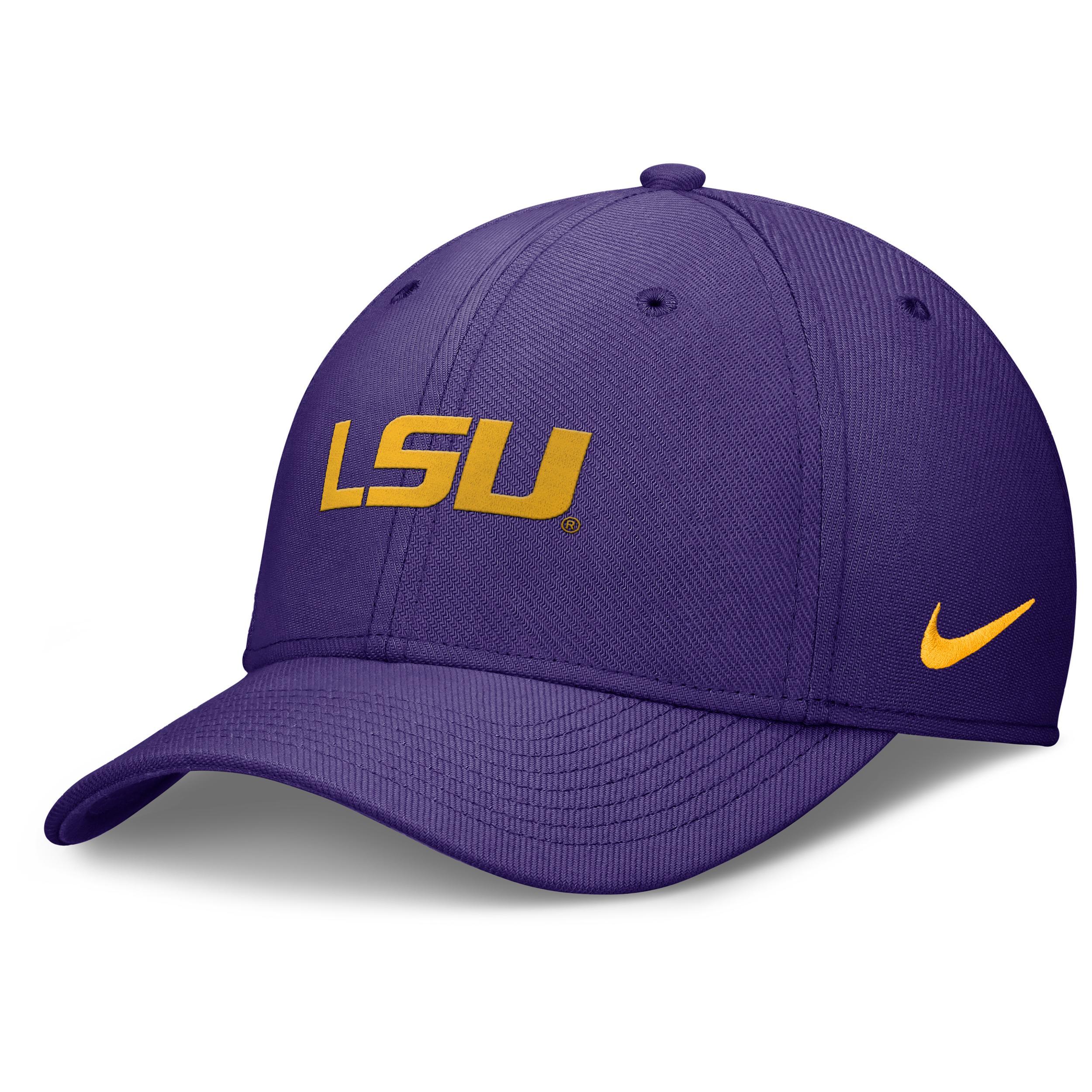 LSU Tigers On-Field Swoosh Nike Mens Dri-FIT College Hat | NC0351LLSN-JHP Product Image