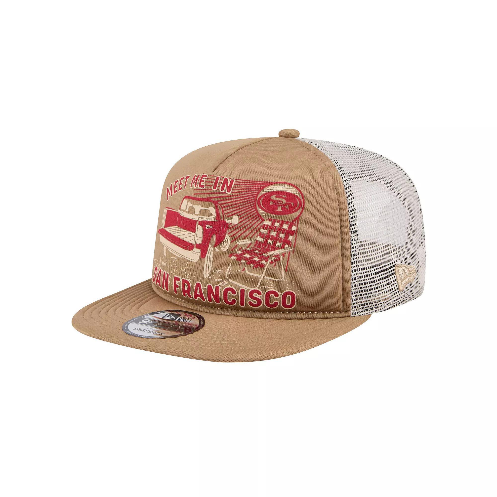 Men's New Era Tan San Francisco 49ers Meet Me 9FIFTY Snapback Hat, Team Product Image