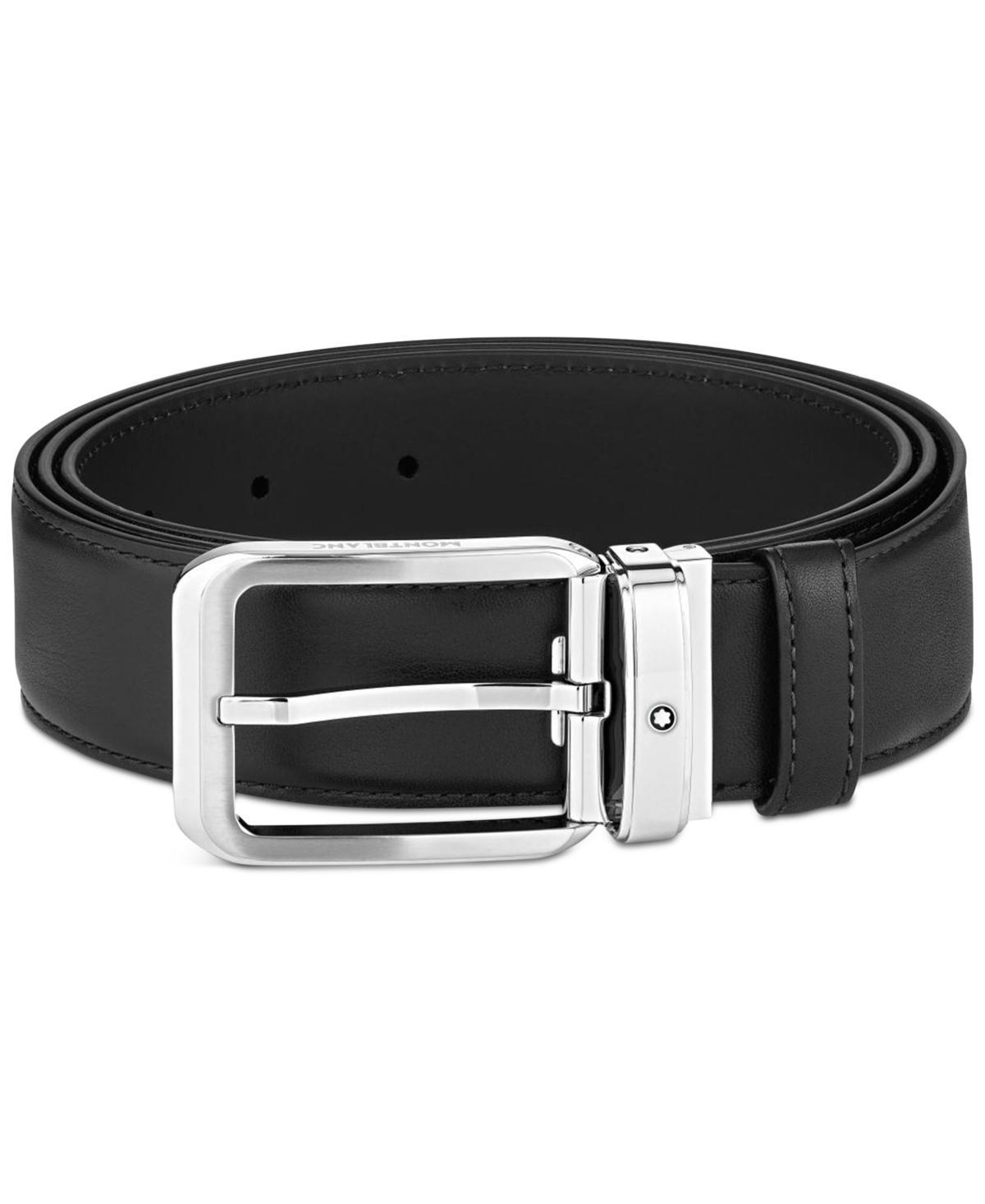 MONTBLANC Leather Belt In Black Product Image