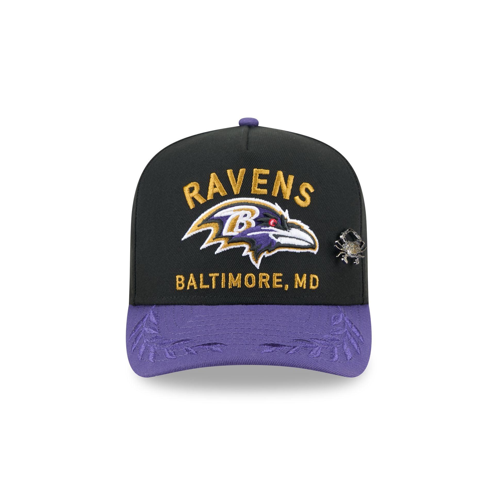 Baltimore Ravens 2025 Draft Black 59FIFTY A-Frame Fitted Hat Male Product Image