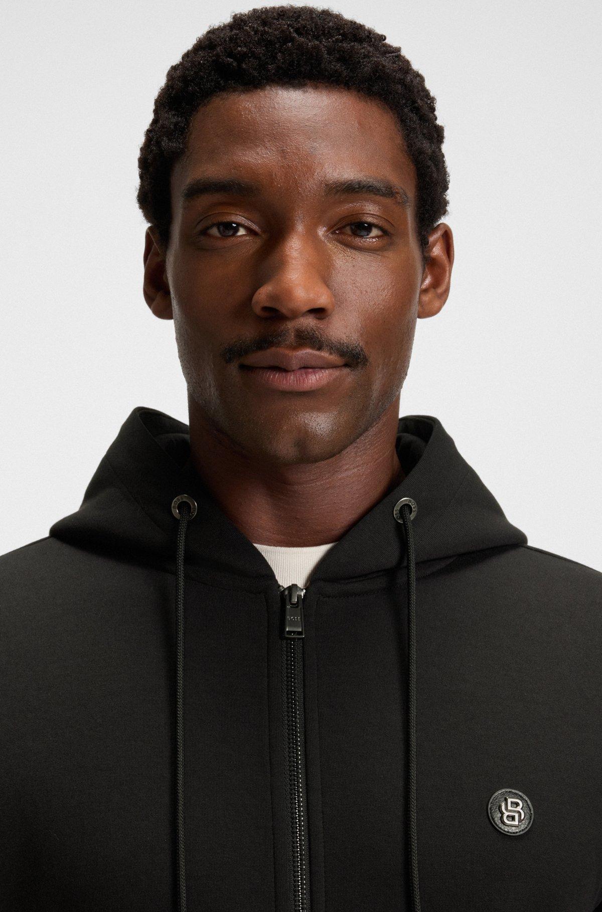 Zip-up hoodie with Double B monogram Product Image