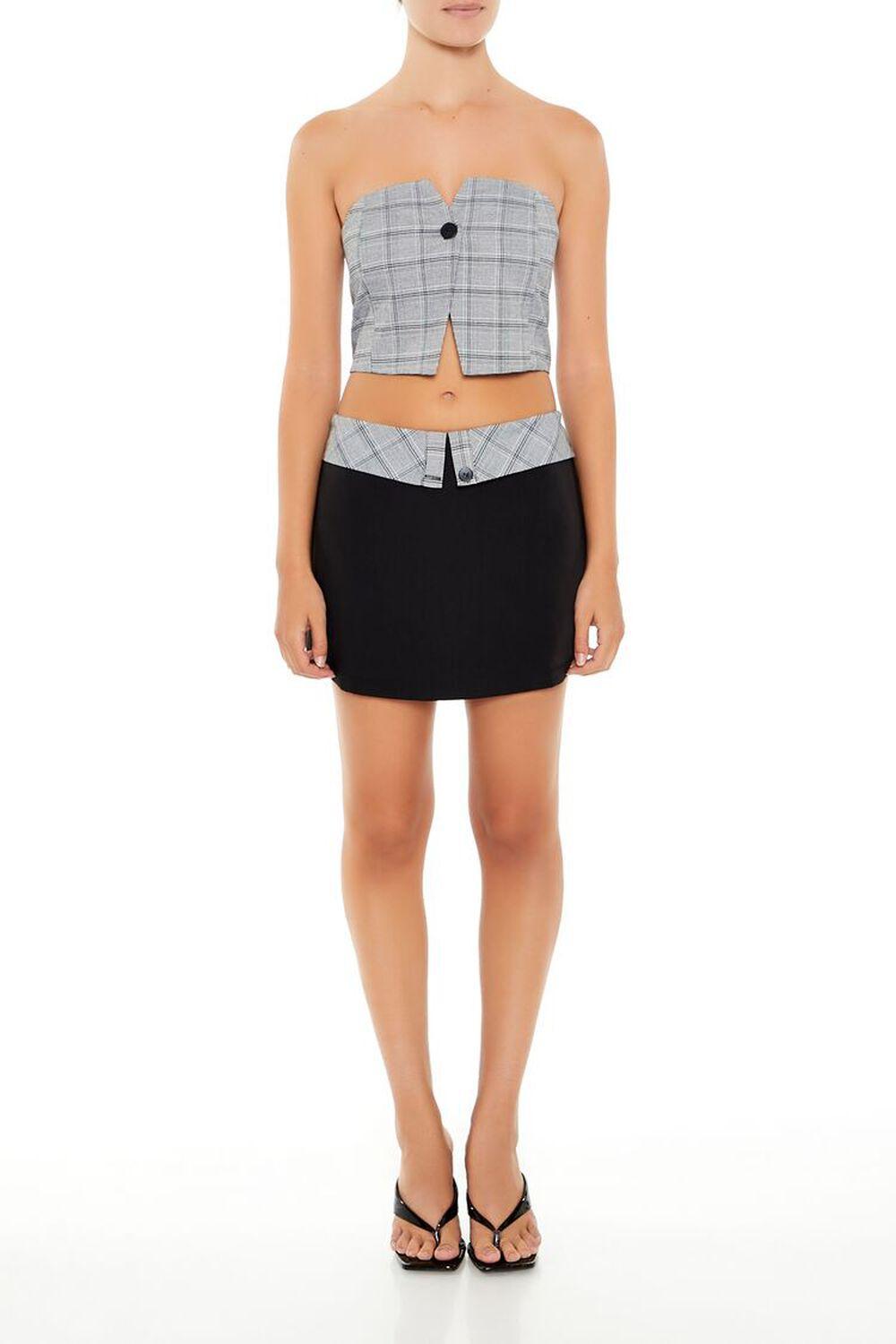 Plaid Crop Top & Mini Skirt Set | Forever 21 Product Image