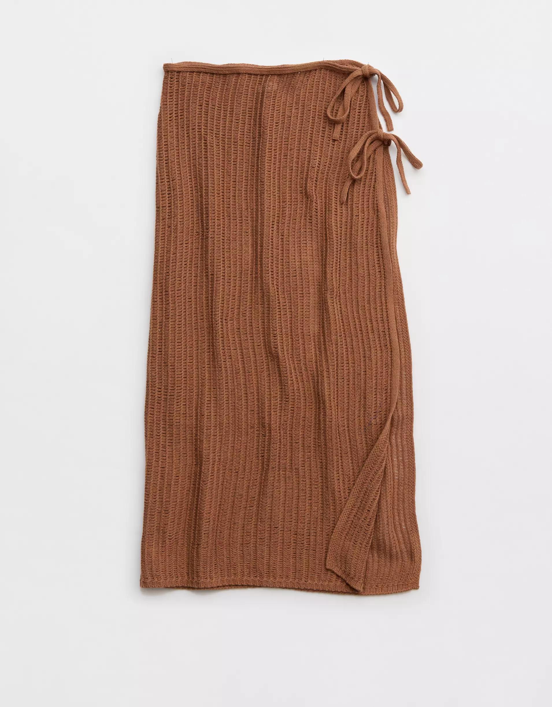 Aerie Crochet Wrap Sarong Product Image