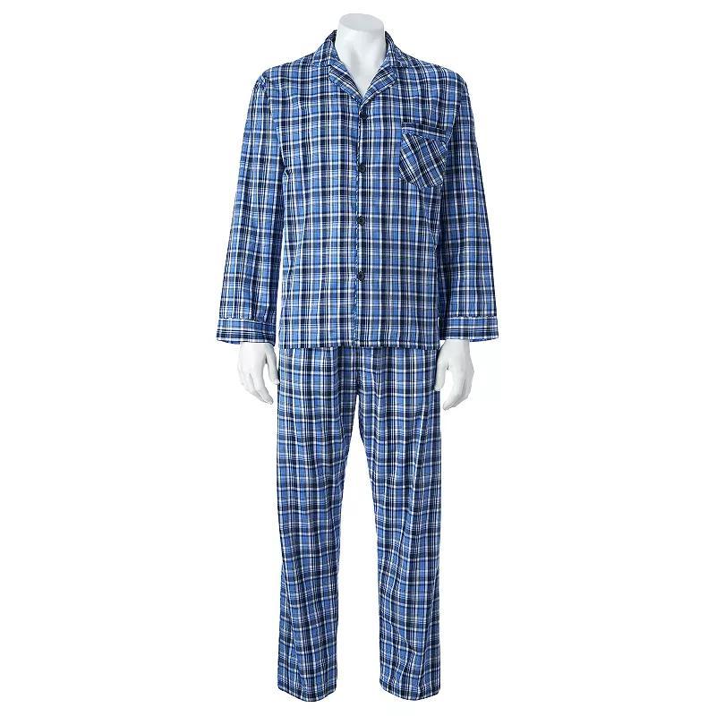 Big & Tall Hanes® Classics Pajama Set, Men's, Size: Large Tall, Red Plaid Product Image