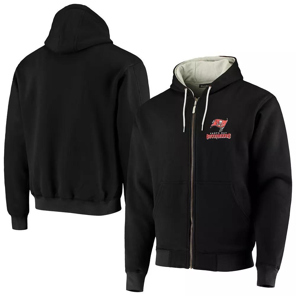 Men's Dunbrooke Black Tampa Bay Buccaneers Craftsman Thermal-Lined Full-Zip Hoodie,  Product Image