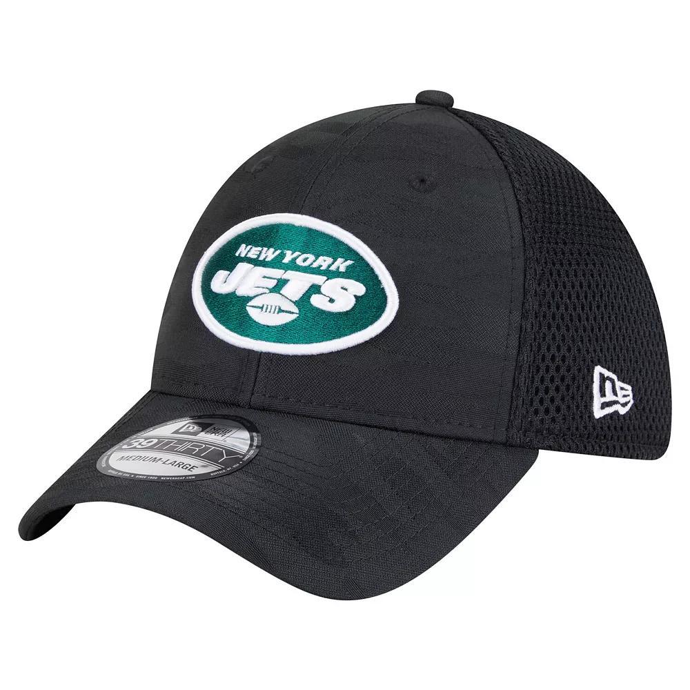 Men's New Era Black New York Jets Active Camo 39THIRTY Flex Hat,  Product Image