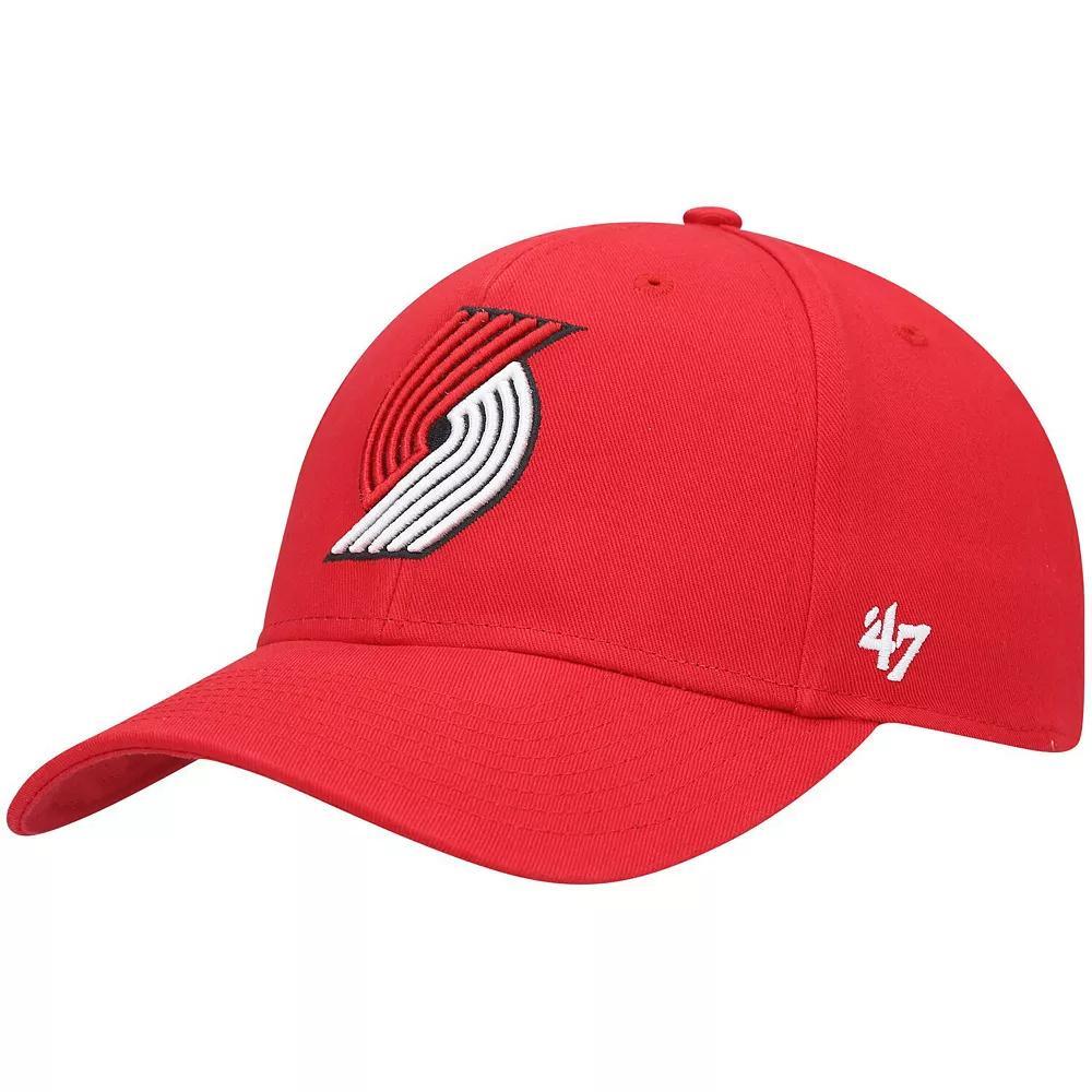 Men's '47 Red Portland Trail Blazers Legend MVP Adjustable Hat Product Image