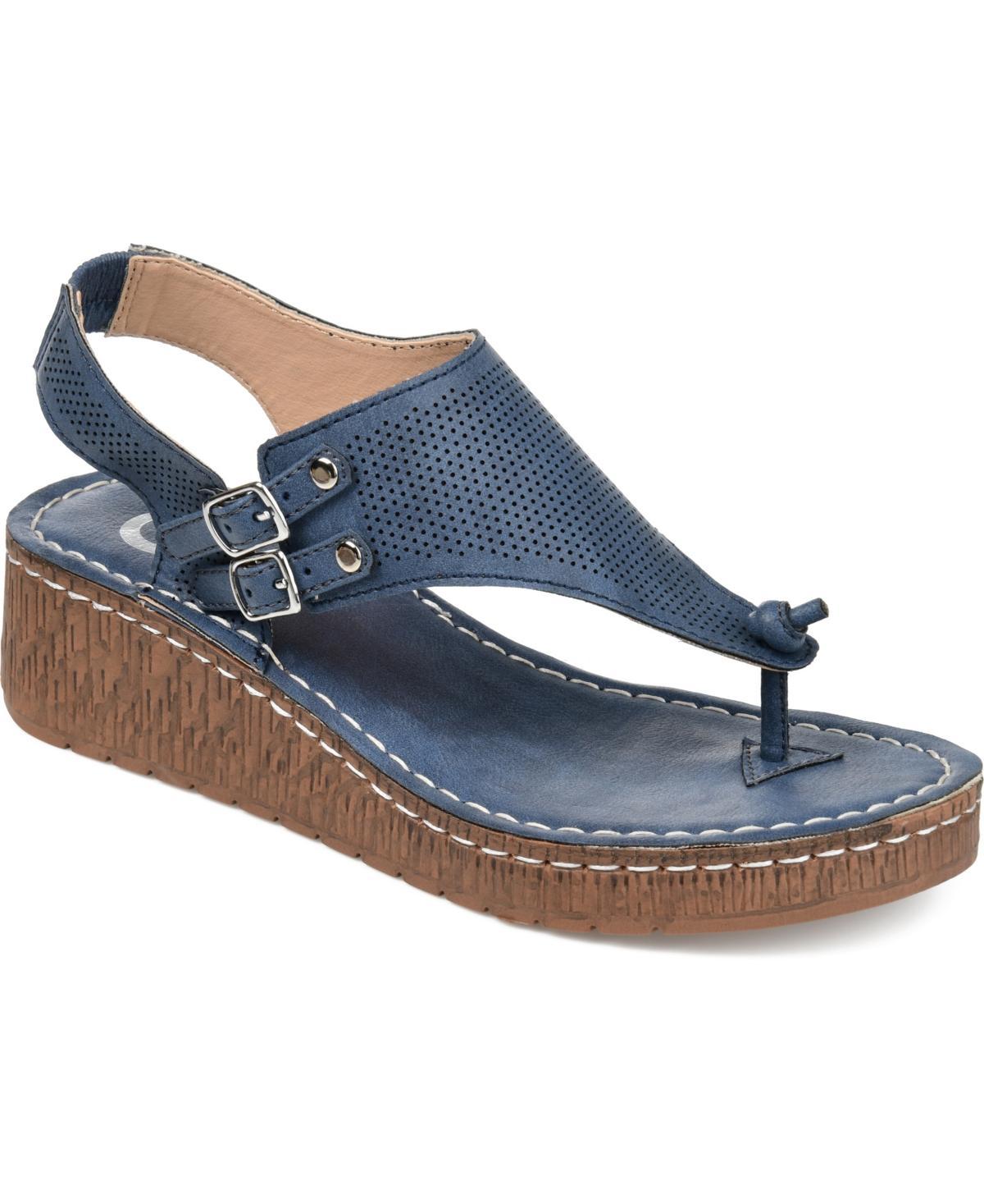 Journee Mckell Womens Wedge Sandals Product Image