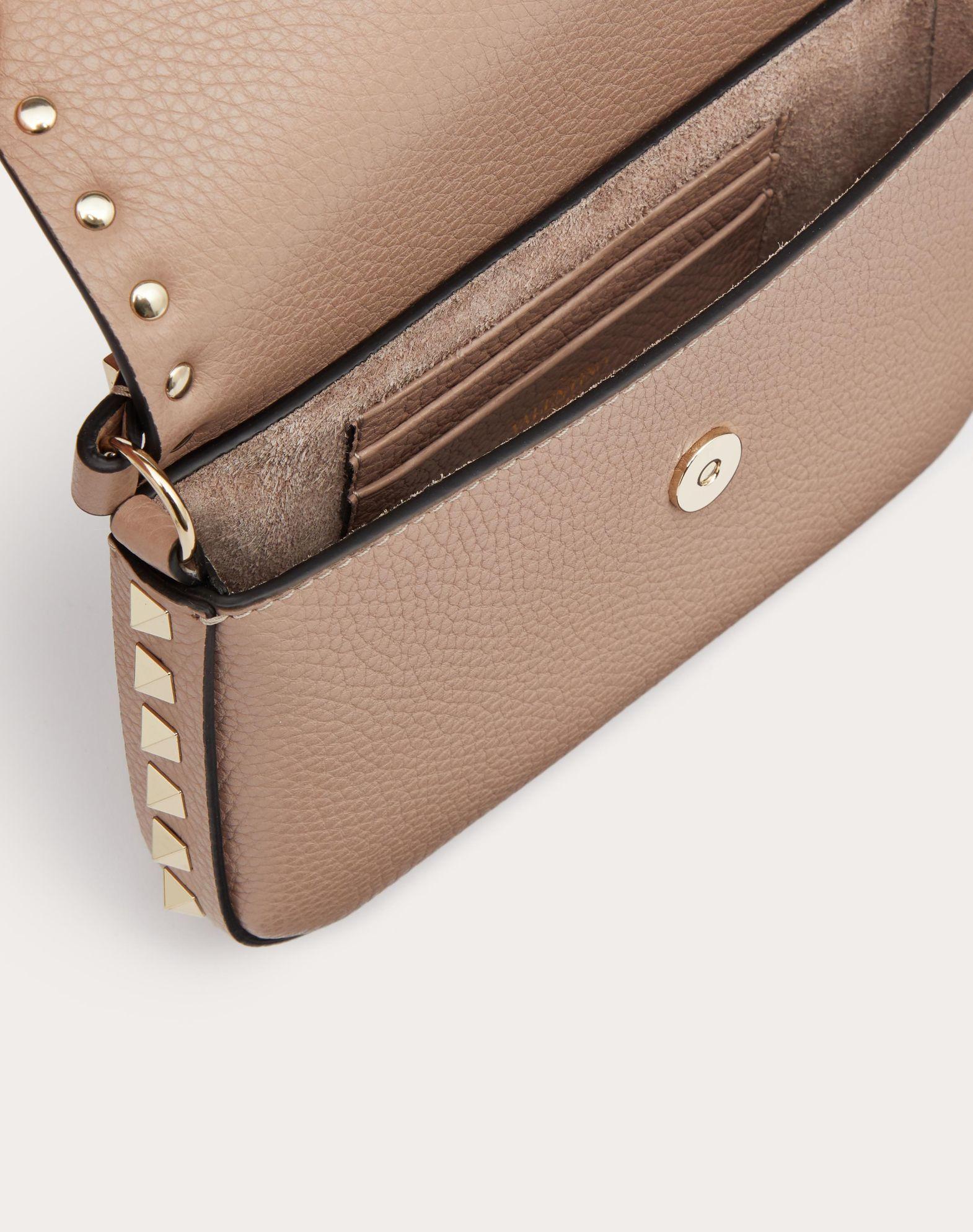 Rockstud Grainy Calfskin Pouch Product Image