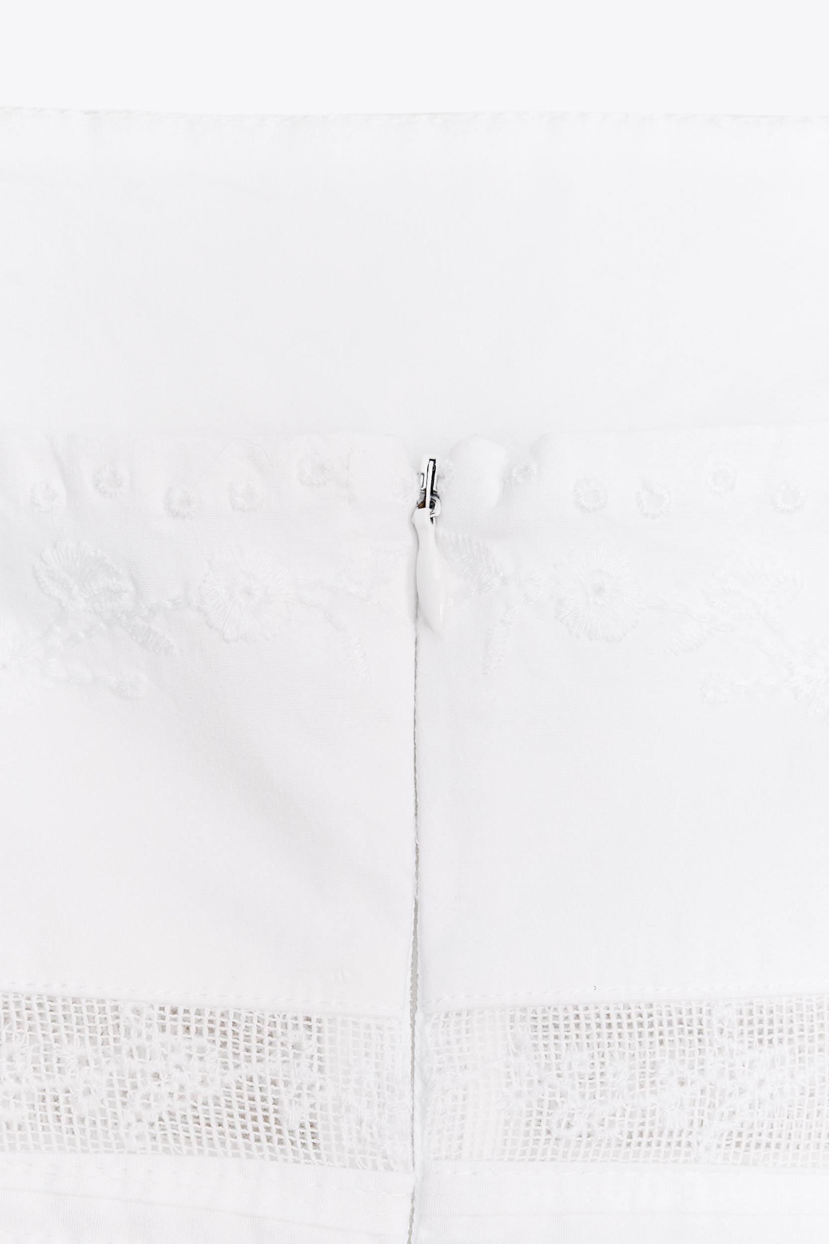 EMBROIDERED POPLIN DRESS Product Image