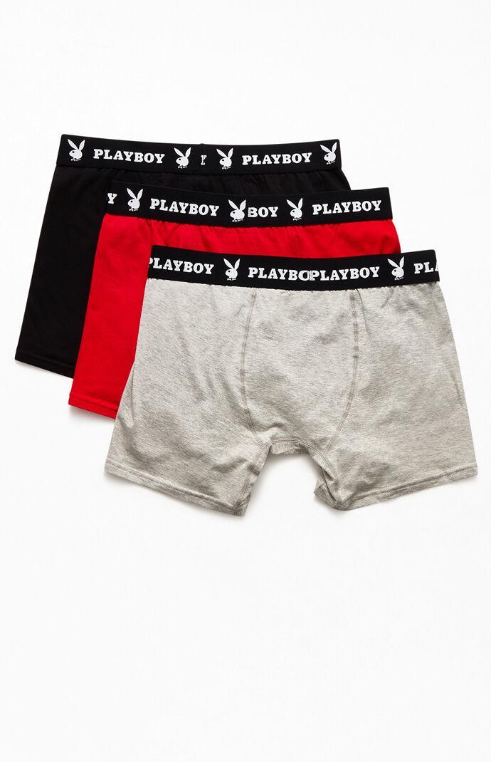 Playboy By PacSun Men's 3-Pack Boxer Briefs - Product Image