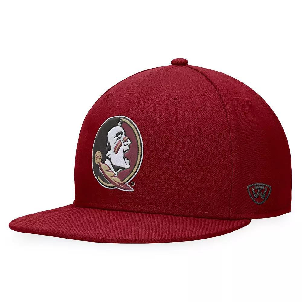 Men's Top of the World Garnet Florida State Seminoles Fitted Hat,  Product Image