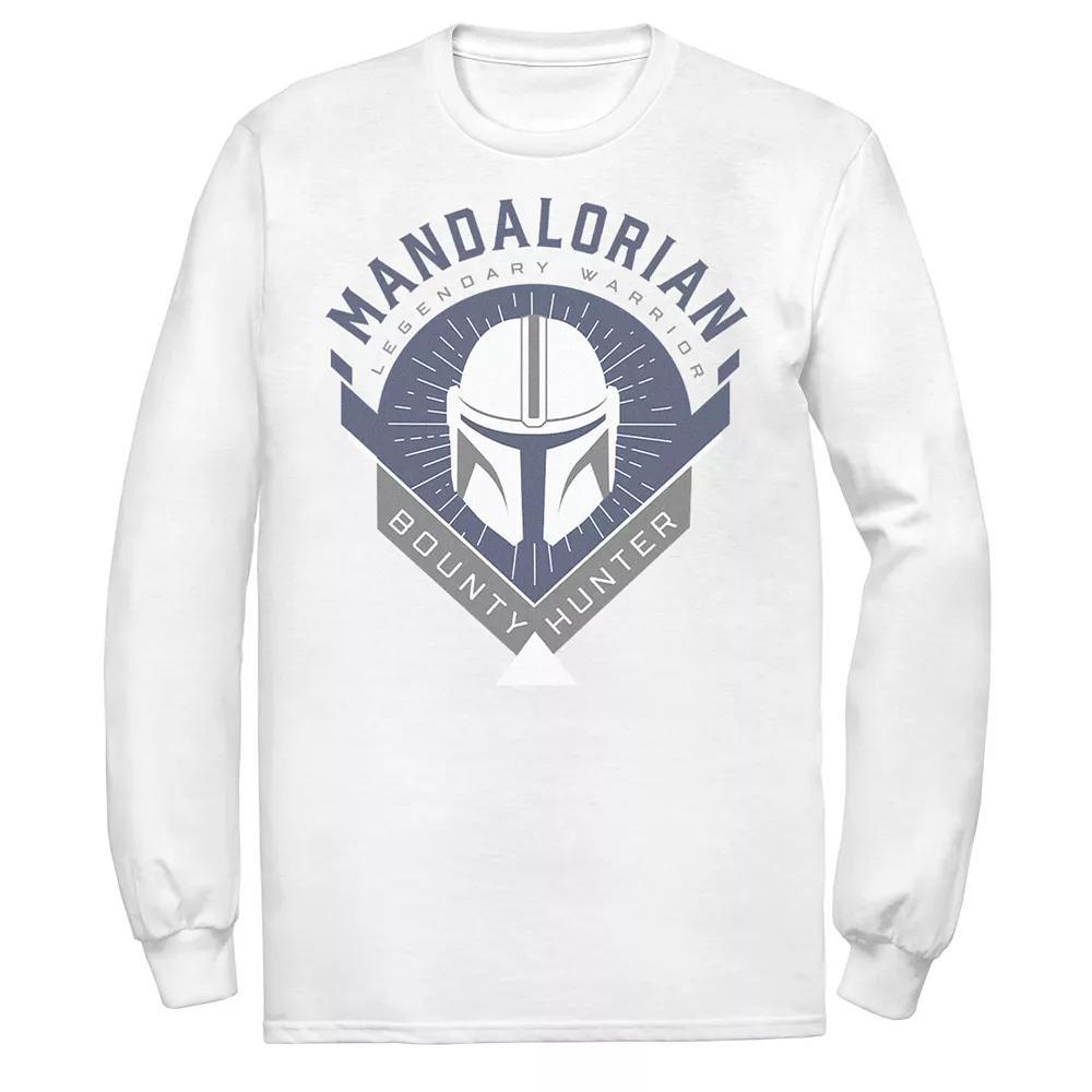 Men's Star Wars The Mandalorian Warrior Emblem Tee, Size: Medium, White Product Image