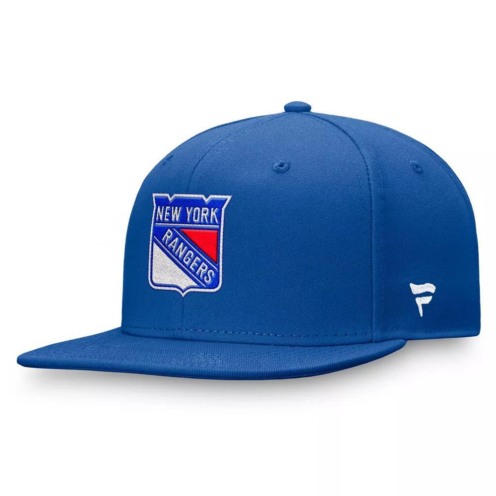 Men's Fanatics Royal New York Rangers Core Primary Logo Fitted Hat,  Product Image
