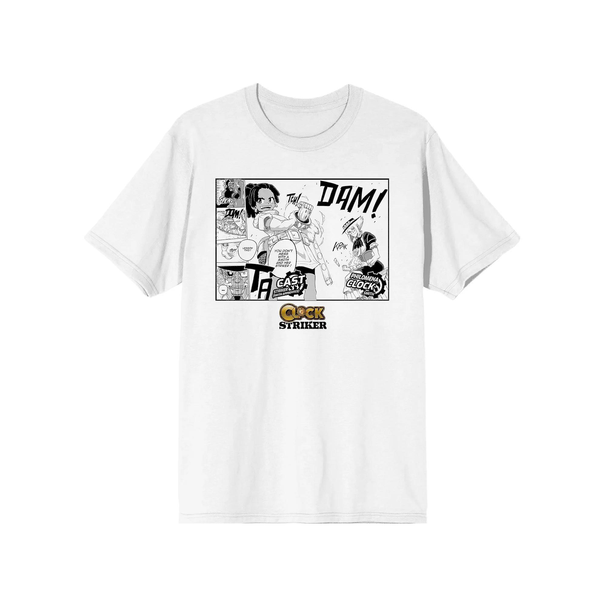 Men's Clock Striker Manga Page Graphic Tee,  Product Image