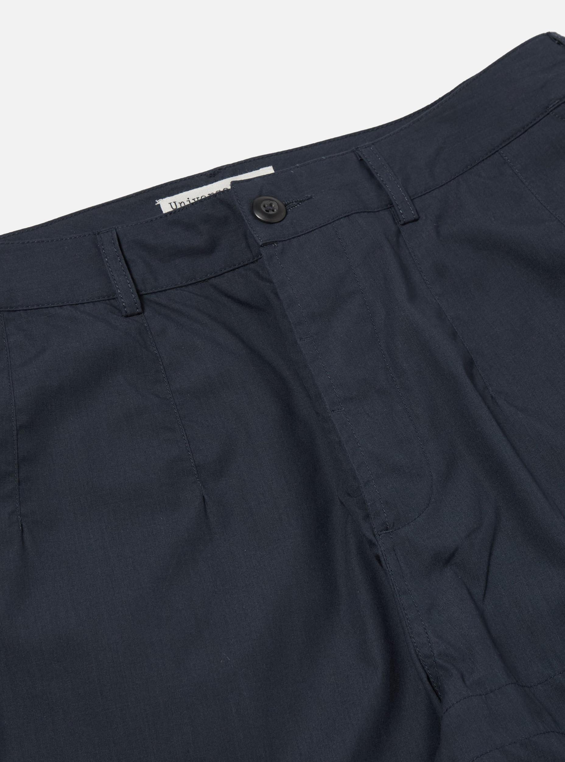 Universal Works Loose Pilot Trouser in Navy Recycled Polytech Product Image