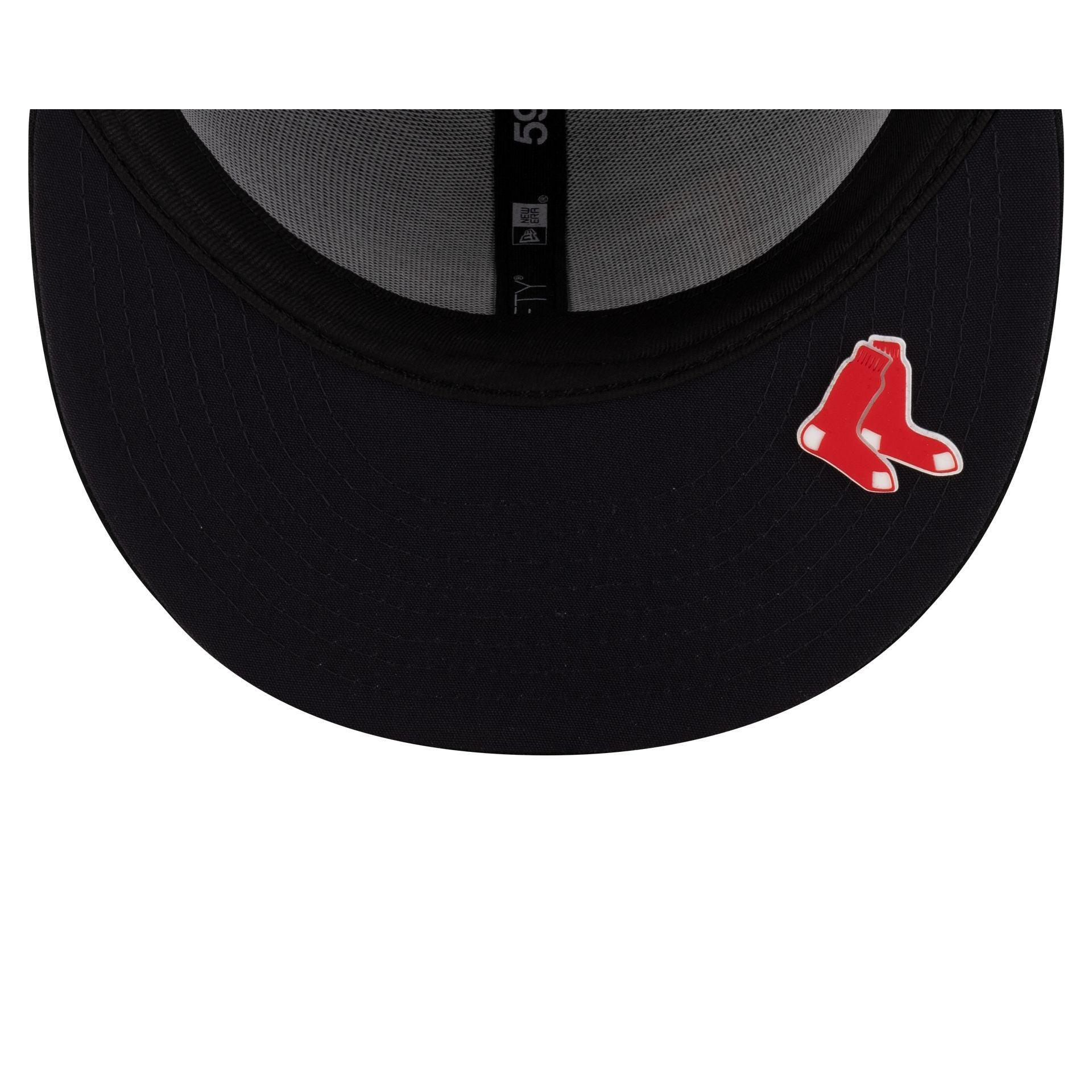 Boston Red Sox 2025 Clubhouse Alt Black 59FIFTY Fitted Hat Male Product Image
